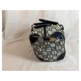 Vintage Givenchy Canvas and Leather Boston Bag