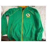 Minnesota North Stars Full Zip Sweatshirt (Size Medium) and Seventeen Minnesota North Stars Trading Cards