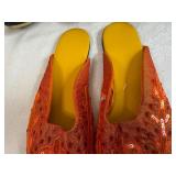 Traditional South Asian Ornate Shoes with Intricate Embroidery ~ Size 8 1/2 US