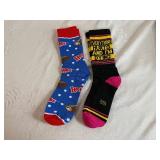Two Pair of Unique Men's Socks: Ho Ho's, Everything Hurts and I'm Dying (Size 10-13) Never Worn