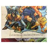 Three Vintage Comic Books and Two Exalted Storyteller's Companion Book and Folder