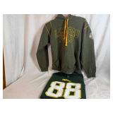 Green Bay Packers Lambeau Field Sweatshirt (size M) and #88 Finley Team Apparel (Size L) Both in Great Condition