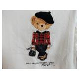 Ralph Lauren Girls 4/4T Ivory Polo Bear Long Sleeve Top. Never Warn.  Retail Prize $121