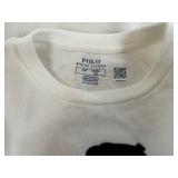 Ralph Lauren Girls 4/4T Ivory Polo Bear Long Sleeve Top. Never Warn.  Retail Prize $121