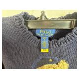 Ralph Lauren Girls 4/4T Navy Polo Bear Sweater (never worn)