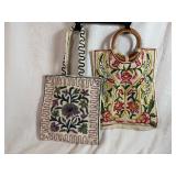 Vintage Handmade Kashmiri Crewel Embroidered Handbags