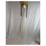 Decorative Masquerade Mask Mardi Gras Style on a 3' Stick