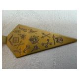 Vintage Freemason Ceremonial Trowel 75 years 1924-1999  7 1/2' Long