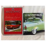 Beautiful Hardcover Car Collector Books - Convertibles and Mustangs