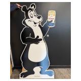 Hamms Bear Advertising Cardboard Standee 73' x 33'