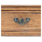 Vintage Oak 3-Drawer Side Table