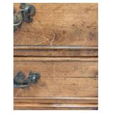 Vintage Oak 3-Drawer Side Table