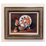 EI Heatwole Hopi Doll Painting - Framed Canvas