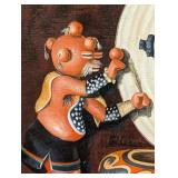 EI Heatwole Hopi Doll Painting - Framed Canvas