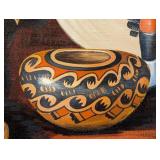 EI Heatwole Hopi Doll Painting - Framed Canvas