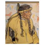 Lazy Boy-Medicine Man Print, Glacier National Park, Framed