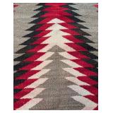 Navajo Woven Textile Rug - 66 x 33 in