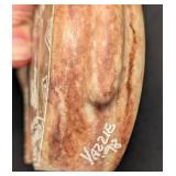 Arthur Yazzie Alabaster Bear - Hand-Carved Sculpture