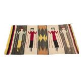 Vintage Native American Yei Textile Runner - Hopi/Kachina Style