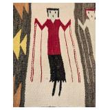 Vintage Native American Yei Textile Runner - Hopi/Kachina Style