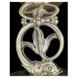DA - Tiffany & Co. Sterling Silver Dolphin & Tulip Compote Dish