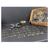 DS - Vintage American Flyer Lines Vintage Train Tracks & Accessories - Curved & Straight Rails with MPH Gauge