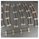 DS - Vintage American Flyer Lines Vintage Train Tracks & Accessories - Curved & Straight Rails with MPH Gauge