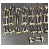 DS - Vintage American Flyer Lines Vintage Train Tracks & Accessories - Curved & Straight Rails with MPH Gauge