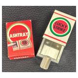 DA - Vintage Lucky Strike Ashtray, Marlboro Keychain and Schoenhofen Bottle Opener