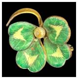 BG - Vintage Pins - Assorted Gold-Tone & Enamel Brooches