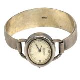 Daychron Vintage Sterling Silver Ladies Bracelet Watch - West Germany