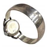 Daychron Vintage Sterling Silver Ladies Bracelet Watch - West Germany