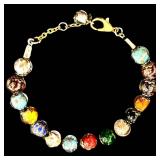 Petralula or Lasoth Murano Glass Bead Bracelet - Venice, Multicolor