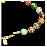 Petralula or Lasoth Murano Glass Bead Bracelet - Venice, Multicolor