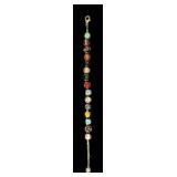 Petralula or Lasoth Murano Glass Bead Bracelet - Venice, Multicolor