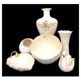 Lenox Queen's Garden Vase & Morningside Cottage Bowl  (2-Piece Set)