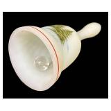 Vintage Fenton Hand-Painted Glass Bell - Floral Pink Flower