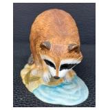 Red Squirrel 5622 by Andrea, Raccoons 5619, 7001 & E9025 (4 Figurines)