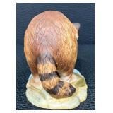Red Squirrel 5622 by Andrea, Raccoons 5619, 7001 & E9025 (4 Figurines)