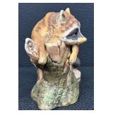 Red Squirrel 5622 by Andrea, Raccoons 5619, 7001 & E9025 (4 Figurines)
