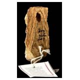Doug Hicks Faces in Wood - Five Carved Cottonwood Faces on Bark Slabs