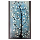 Cherry Blossom Tree Panel Wall Art - Signed 2009