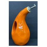 Rachael Ray H016S Olive Oil Vessel - 9-Inch Tall Orange Ceramic Pourer