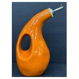 Rachael Ray H016S Olive Oil Vessel - 9-Inch Tall Orange Ceramic Pourer