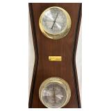 Vintage Springfield Weather Instruments Burlington Northern Thermometer & Barometer
