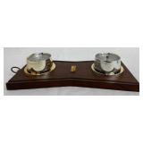 Vintage Springfield Weather Instruments Burlington Northern Thermometer & Barometer