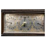 Airguide Weather Station - Thermometer, Barometer & Humidity in Wood Cabinet