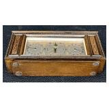 Airguide Weather Station - Thermometer, Barometer & Humidity in Wood Cabinet