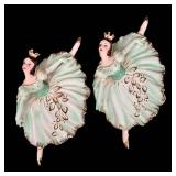 Vintage Lipper & Mann Ballerina Wall Figurines