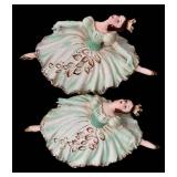 Vintage Lipper & Mann Ballerina Wall Figurines
